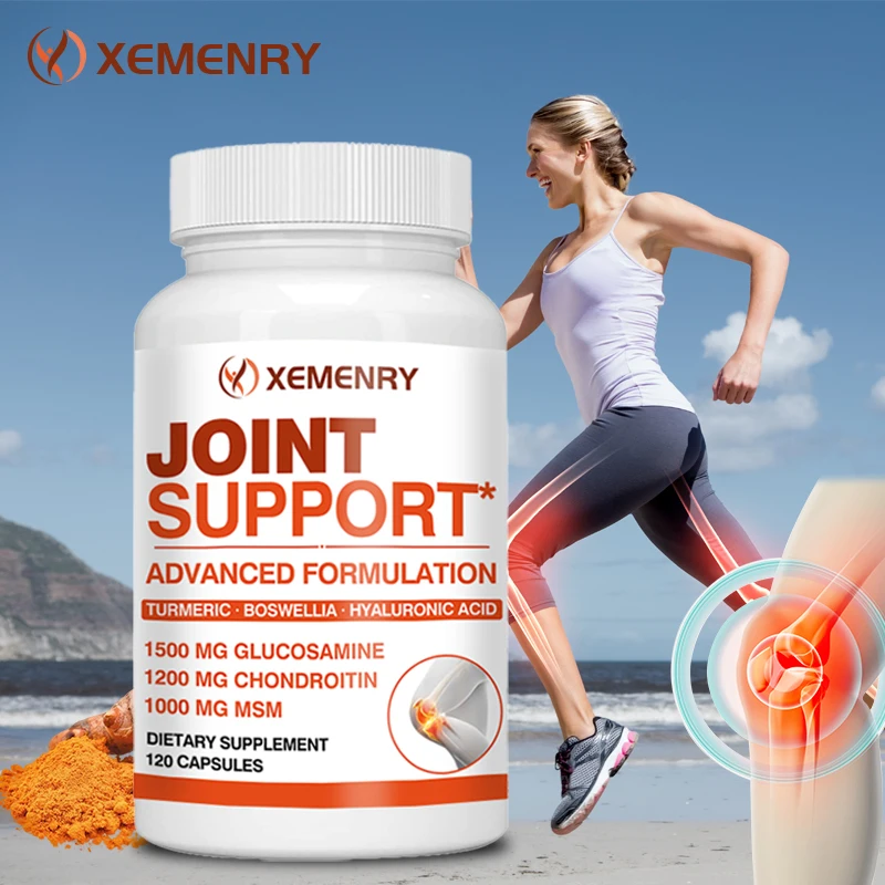 

Joint Support - Glucosamine & Chondroitin & MSM 3-in-1 - Anti-Aging, Anti-Inflammation, Antioxidant, Cartilage