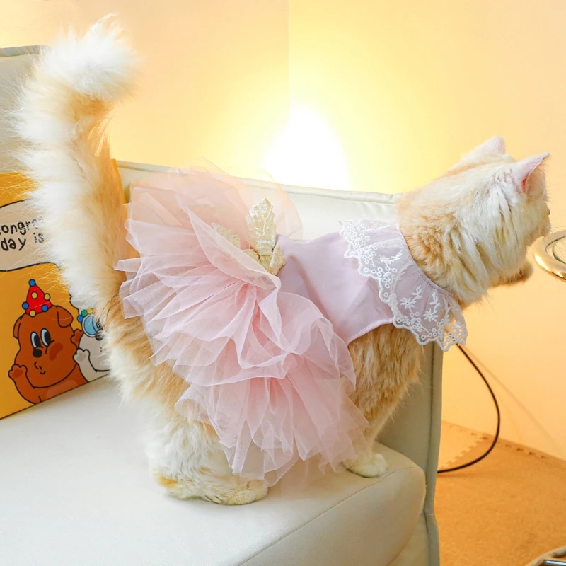 Pet Holiday Outfit, Dog Clothes, Cats Wedding Dresses, Puppy Pullover Costume, Drop Shipping