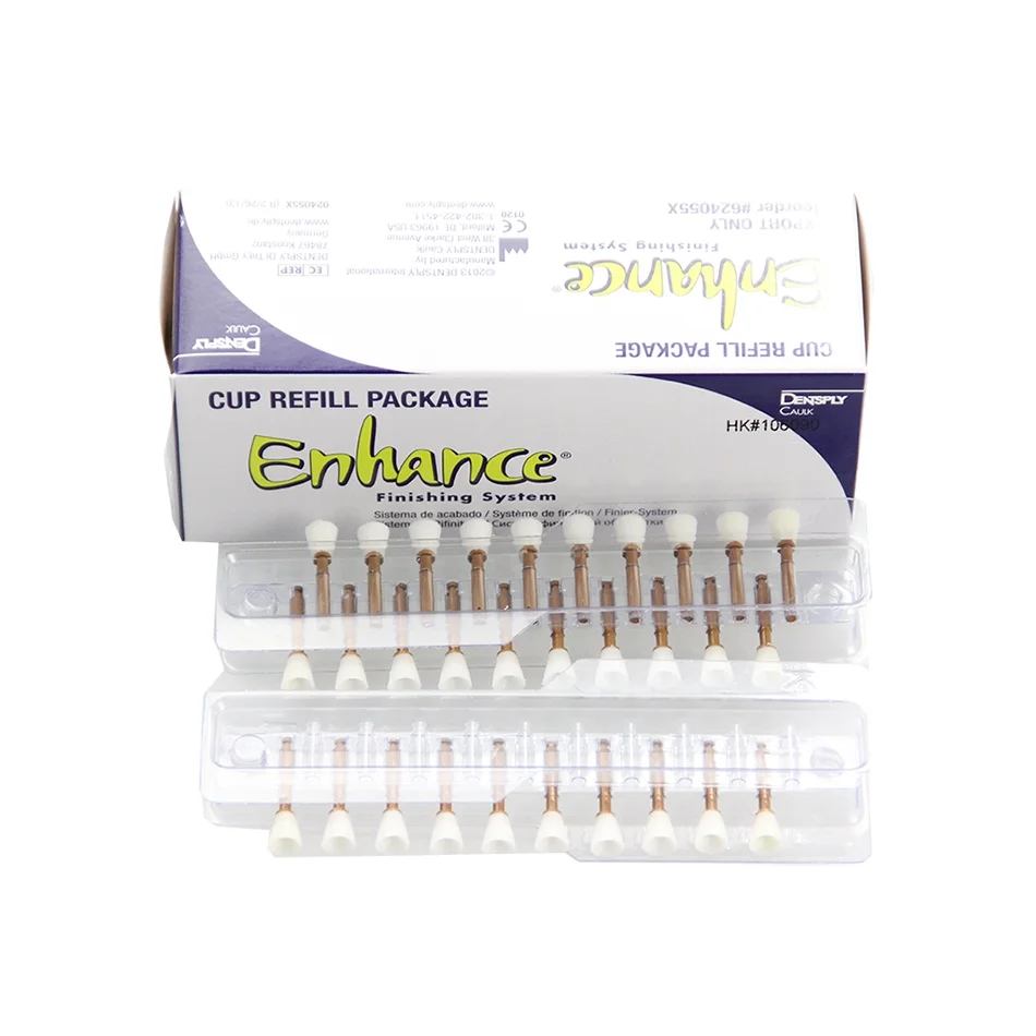 

Dentsply Enhance Finishing System Dental Composite Polishing Finishing Pack of 30 pcs Finishing Disc Points Cups Refills