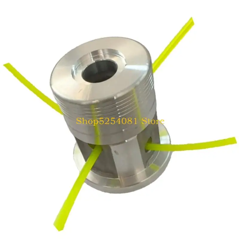 AXYC Universal 4Line Trimmer Head Replacement Brush Cutter Head For Lawn Mowers With Cutting Ropes Aluminum Alloy Build