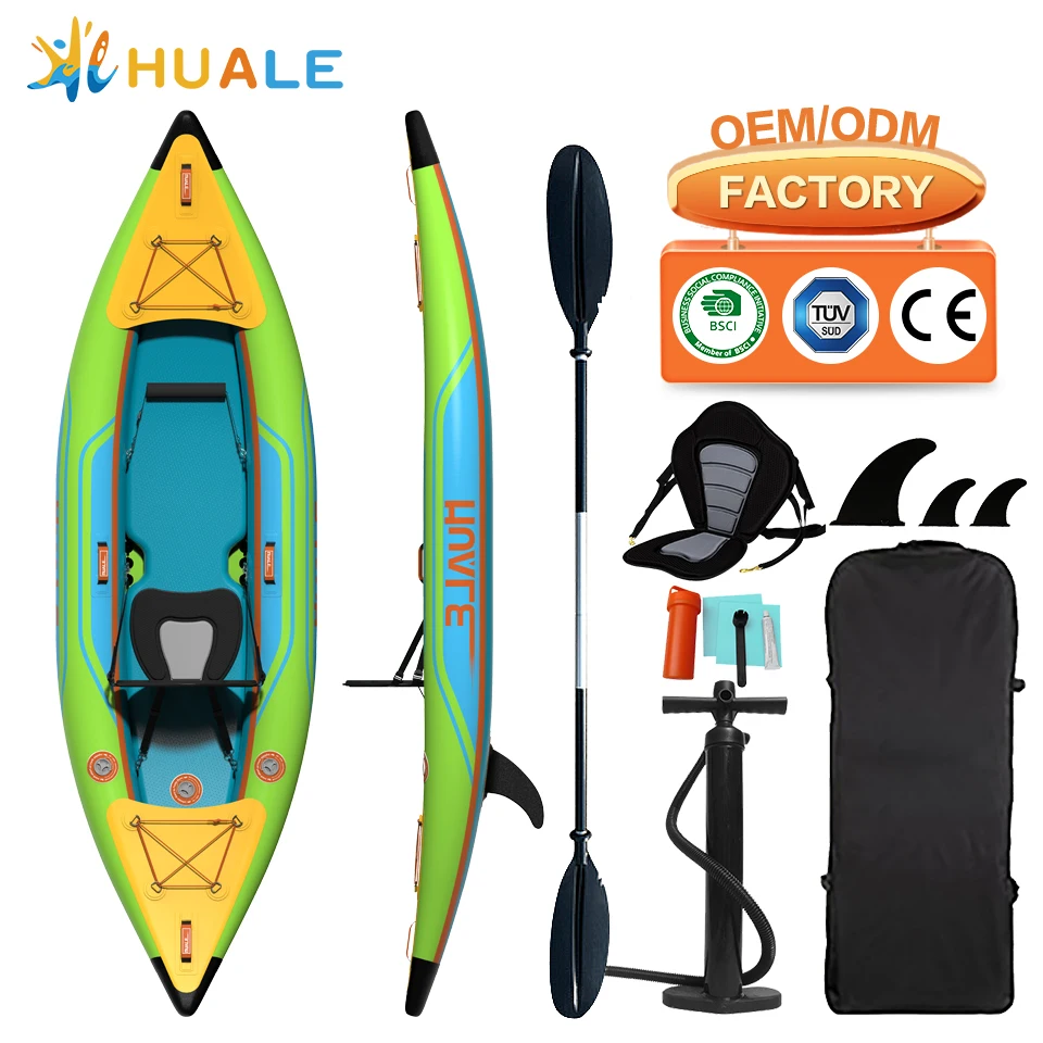Customized Summer Lightweight Inflatable Fishing Kayak Drop‑Stitch Drifting Ready With Complete Accessories OEM Wholesale