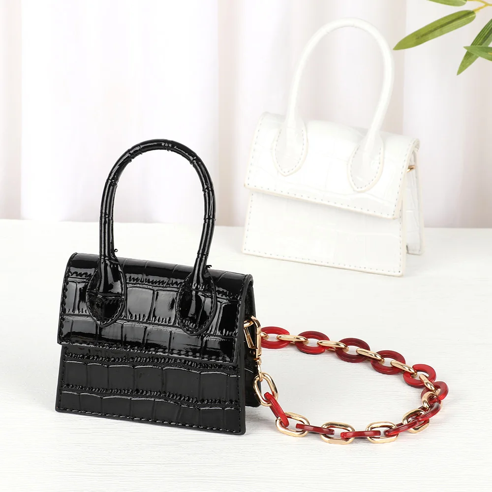 Women Girls Acrylic Resin Detachable Shoulder Bag Accessories Purse Chain Bag Chain Handbag Bag Straps