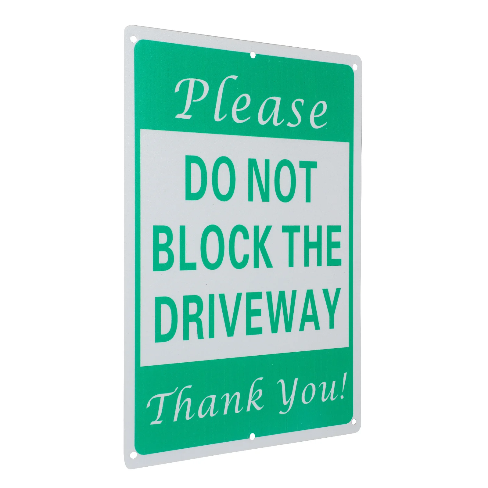 Do Not Block Driveway Sign Solid Construction No Parking Warning Sign Fade Resistant Outdoor Indoor Vehicle Safety Notification