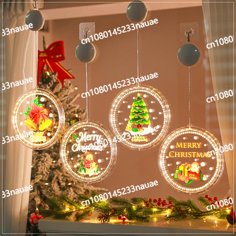 

Christmas Decorations Suction Cups Pendants Trees Old People Bells Snowmen Window Ornaments Atmosphere Scene Arrangement New