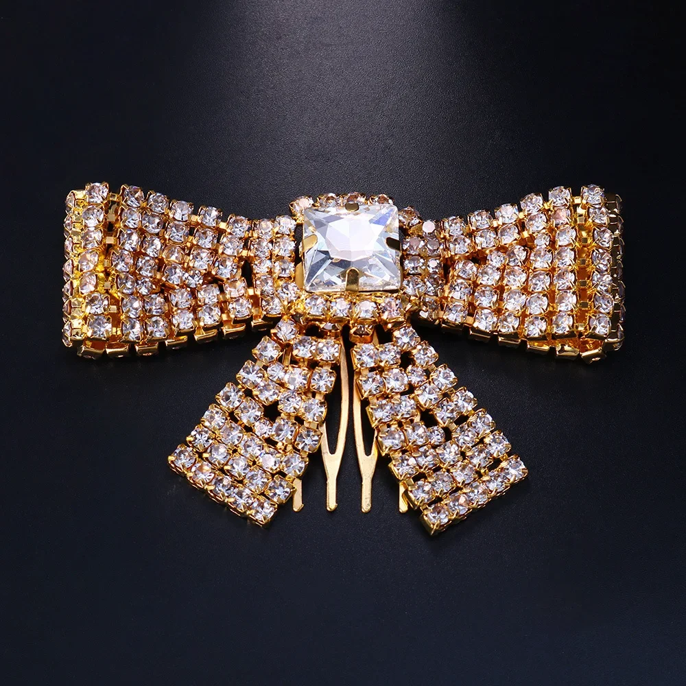 Bowknot Hairpins for Hair Women Luxury Y2k Cute Girls Dress Jewelry Braids Hair Accessories Kawaii Wedding Bridals Headwear Gift