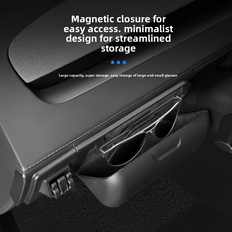 For Tesla Refreshed Model Y Dashboard Sunglasses Holder Cup  Organizer for 2023 2024 Newest Interior Accessories Storage Case
