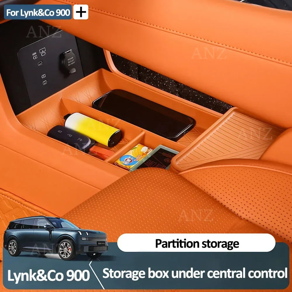 Dedicated Central Control Lower Silicone Storage Box  For 2025 Lynk&Co 900 Interior Modification Supplies Expand Storage Space