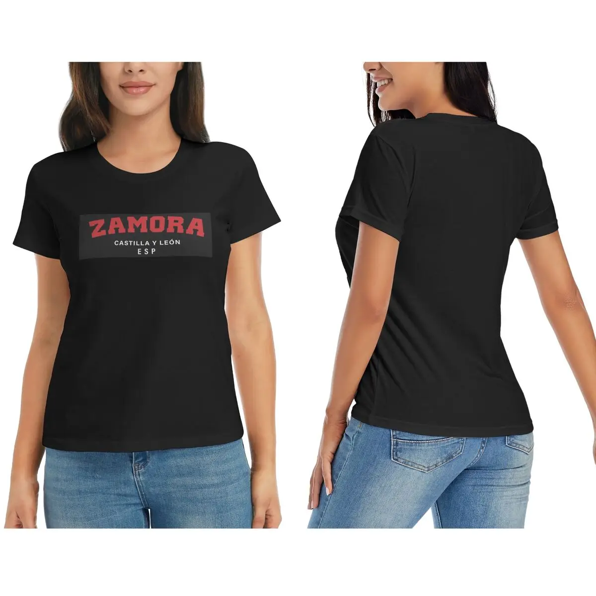 Zamora castilla e leon espanha camiseta para mulher o-pescoço streetwear t camisas femininas manga curta roupas de verão topos