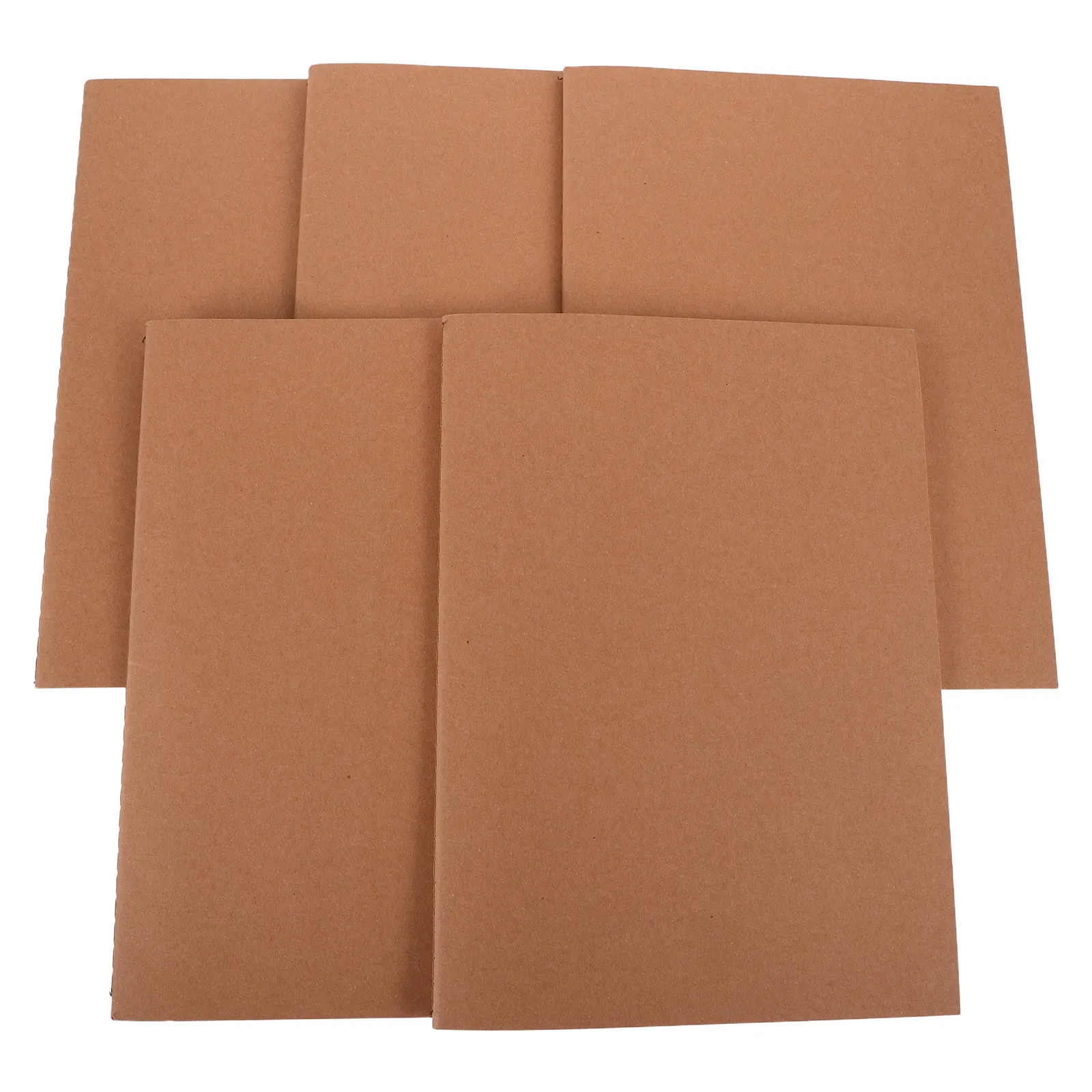 5pcs-blank-kraft-notebook-a4-white-paper-unlined-sketch-drawing-draft-journal-painting-travel-work-school-artist