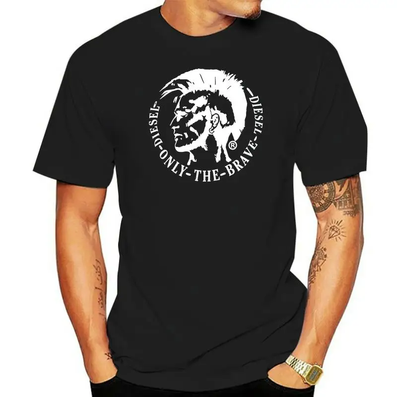 Mens Short Sleeve Tops Tee T Shirt ACHEL Mohawk Logo Black Size M-3XL Streetwear Tops T-Shirt