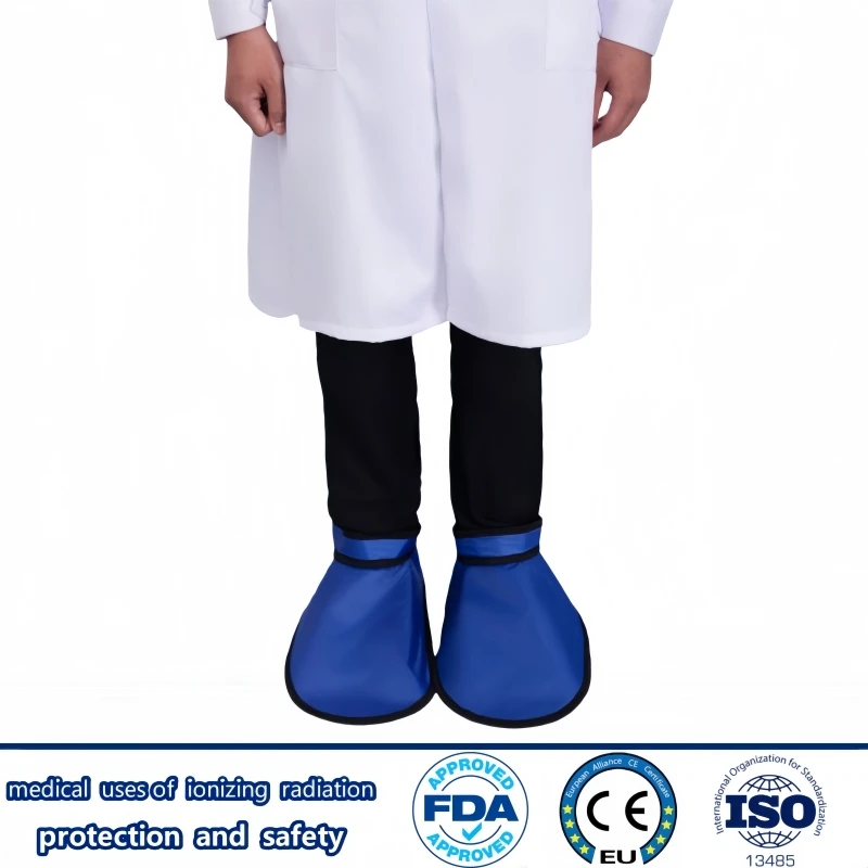 X-ray gamma ray protective 0.35/0.5mmpb long lead shoe covers radiology department radiation protection lead accessories
