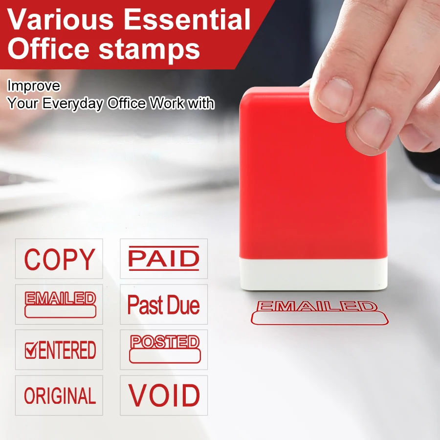 ختم مكتب الحبر الأحمر، سجل العمل، معجون البريد الإلكتروني الأصلي، نسخة باطل مدفوعة، تم إدخالها عشوائيًا بخمسة ألوان #5