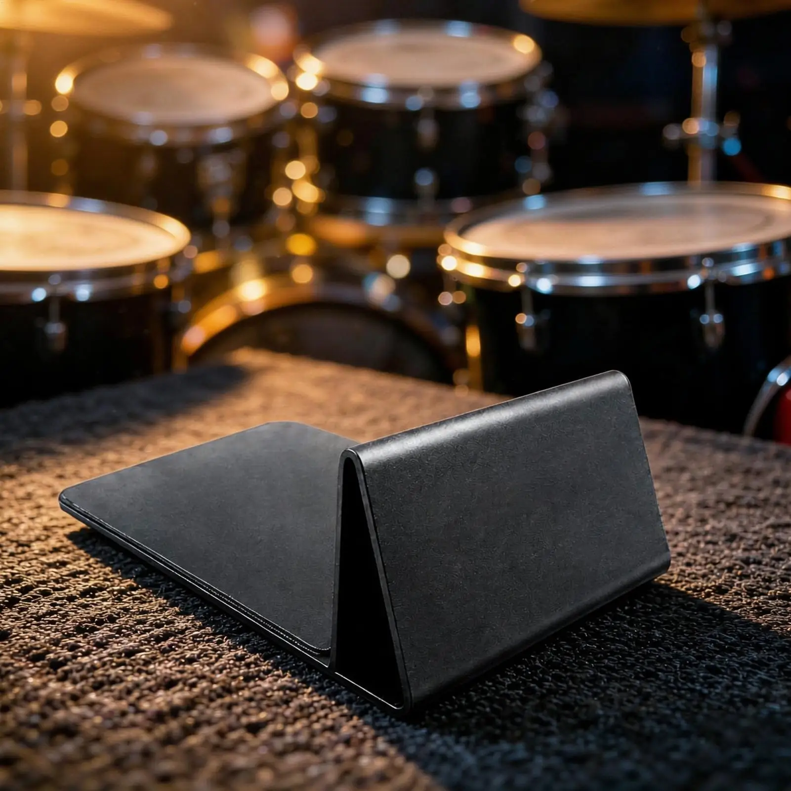 Drum Carpet Stopper Non-Slip Shock-Absorbing Portable Metal Drum Creep Block Stopper For Drummers Musicians Beginner Home Studio