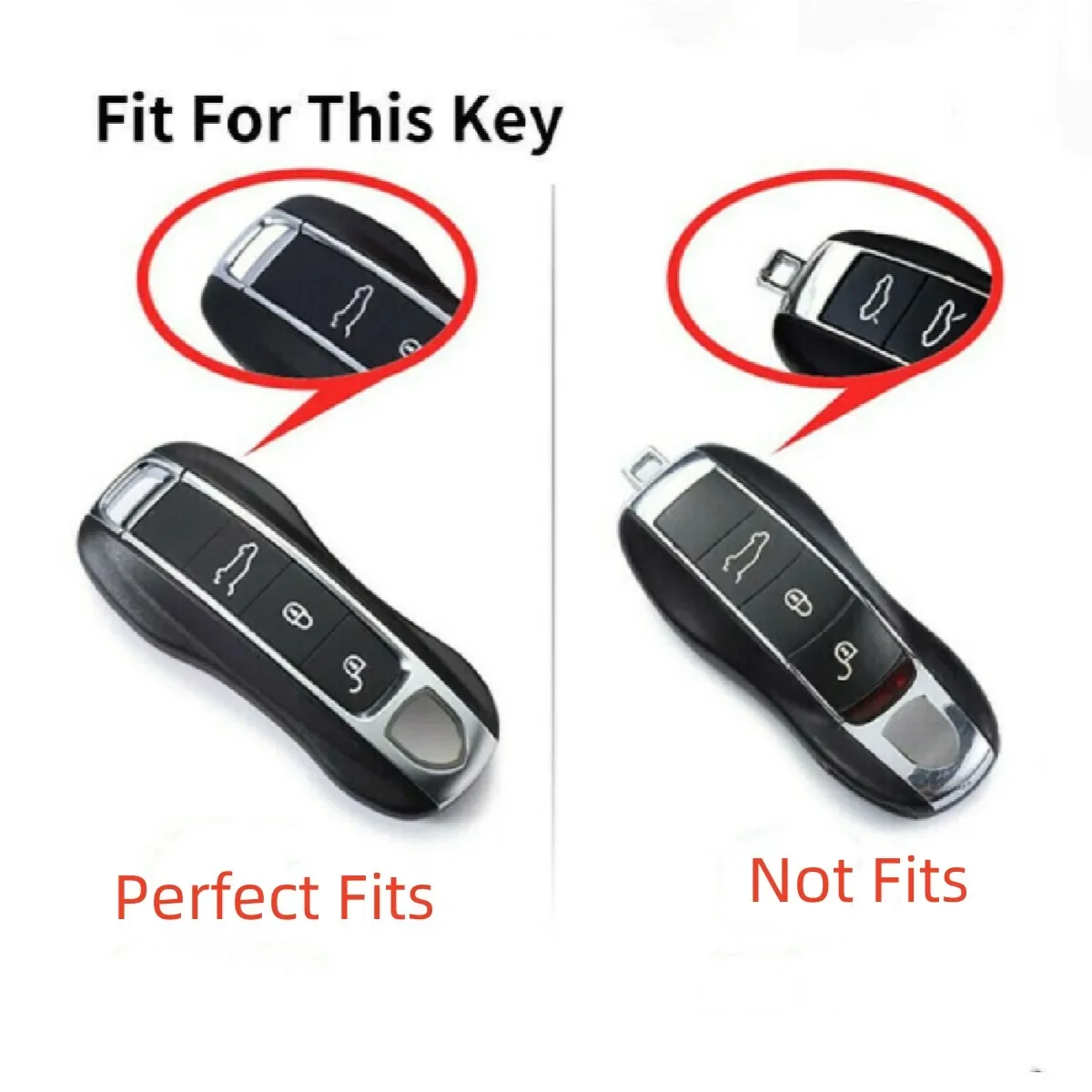 T-carbon Carbon Fiber Car Key Case Cover For Porsche Panamera Cayenne 971 911 9YA Macan Boxster Keyless Remote Protection