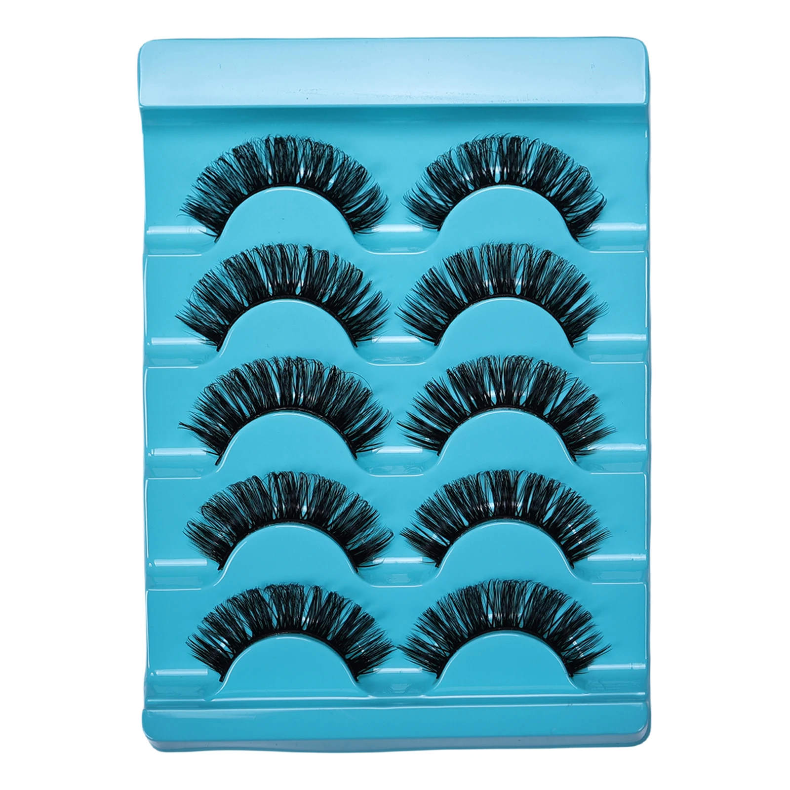 ふわふわつけまつげ 5組 太いつけまつげ Dカール 再利用可能 日常使いや集まりに最適