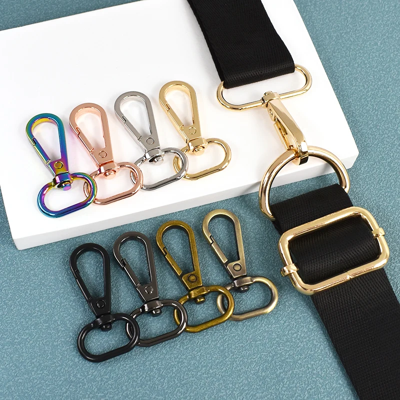 

30/50/100P 25mm Metal Lobster Clasp Bag Strap Swivel Snap Hook Dog Collar Trigger Clip Buckle Carabiner for Backpack Accessories
