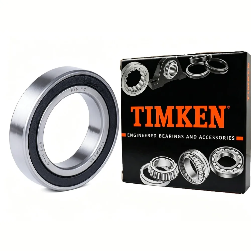 

1PCS TIMKEN 6010-2RS Deep Groove Ball Bearing 50x80x16mm Double Rubber Seal Pre-Lubricated Stable Industrial Replacement Bearing