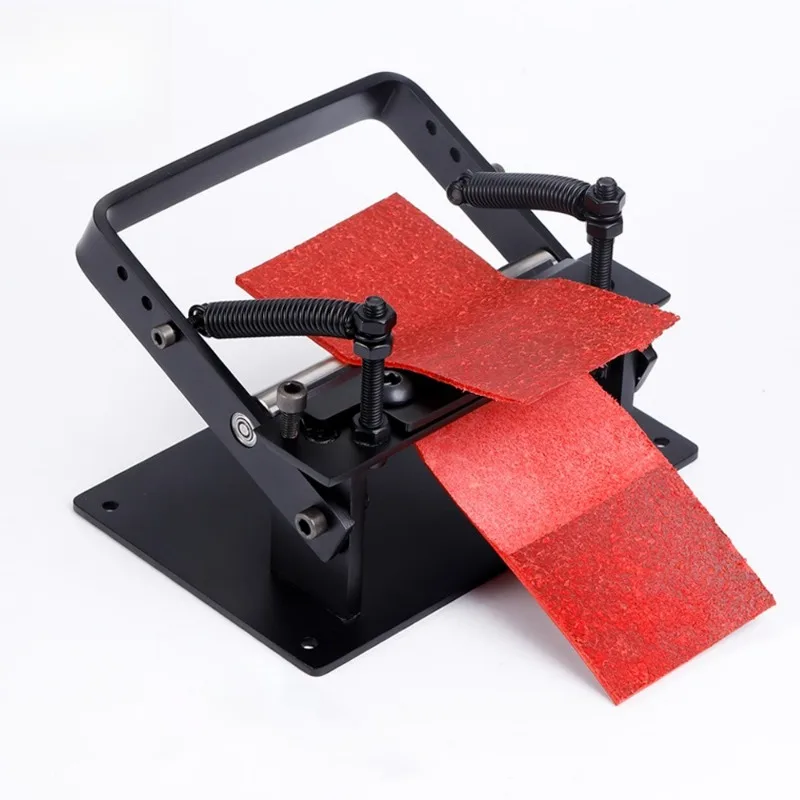 Black Leather Skiving Machine With Bearings Hand DIY Leather Skiver For Vegetable Tanned Cowhide