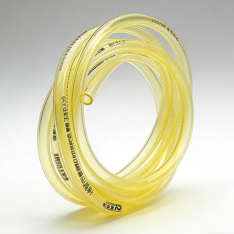 Yellow Flexible TPU Petrol Fuel Pipe Oil Resistant Wearproof High Pressure Tube ID 3-16mm for Tractor Generator Fuel Circulation