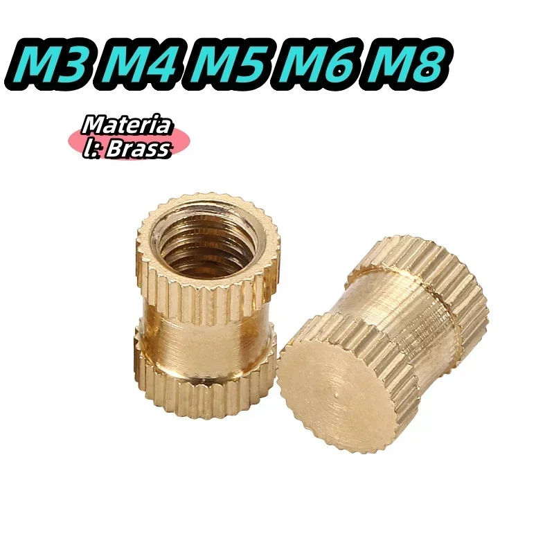 5–50 Stück Messing-Rollblumenmutter, Blindloch, Einpassmutter, eingelegte Mutter, M3, M4, M5, M6, M8