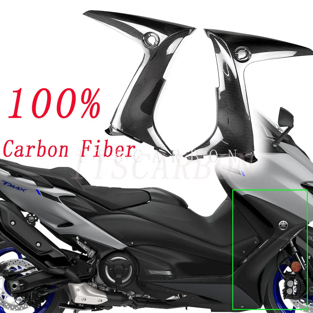 

For YAMAHA TMAX T-MAX 560 2020 2021 Motorcycle Accessories 100% Real Carbon Fiber Side Panels Fairing Cover Part Kits