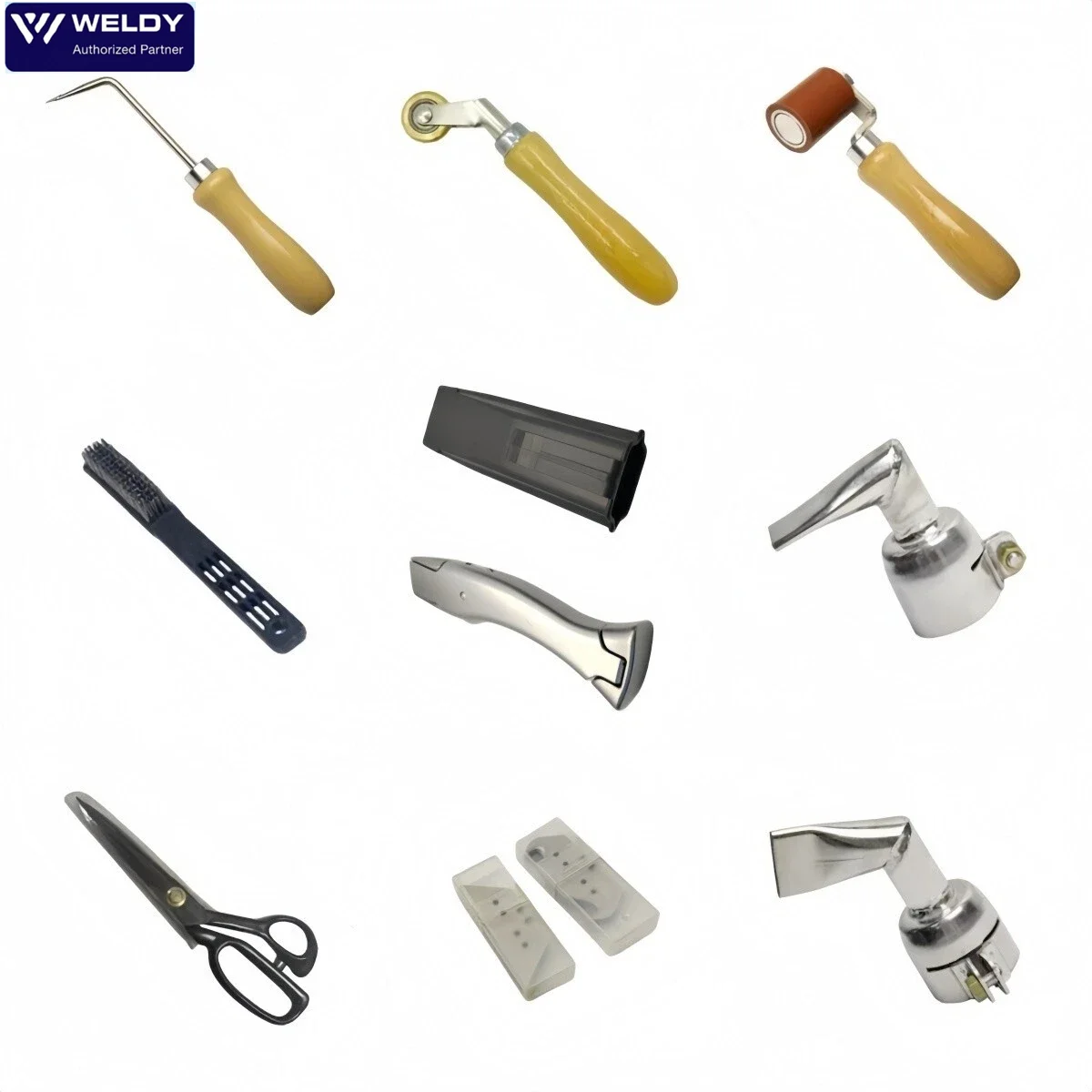 Weldy Full Accessory Kit Including Nozzle Roller For 1600W Hot Air Gun Welder