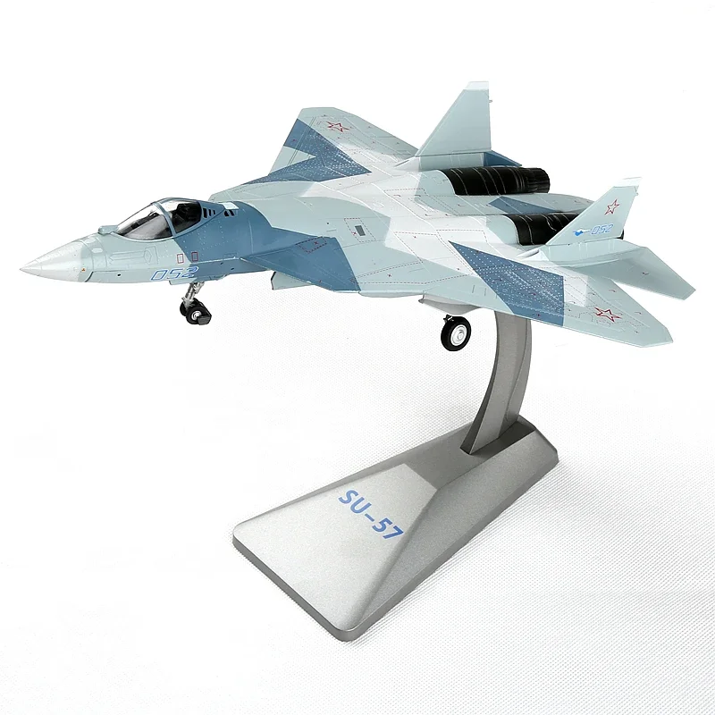 1/72 Scale AF1 Russian Air Force SU-57 Stealth Fighter T50 Finished Alloy Die Casting Simulation SU-57 Aircraft Model Toys Gifts