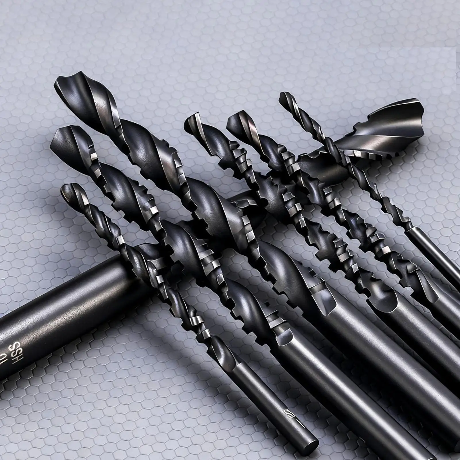 135 Degree Beveled Arbide Drill Bits 4-in-1 Power Tool Parts Screwdriver Drill Bit Set For Metal Wood Sanding Routing 7pcs/set