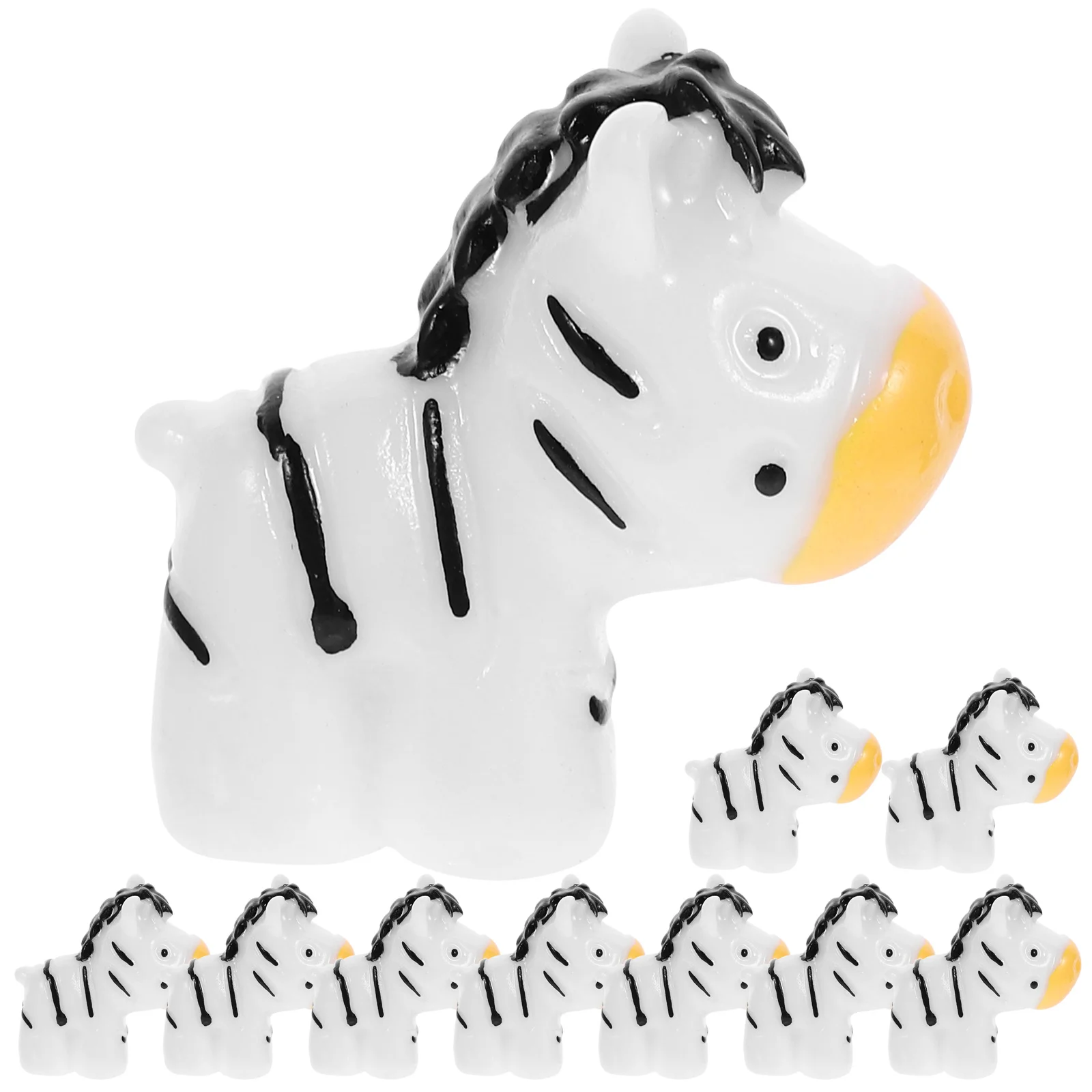 Mini Zebra Ornament Christmas Adornment Funny Decor Decorative Succulent Toys