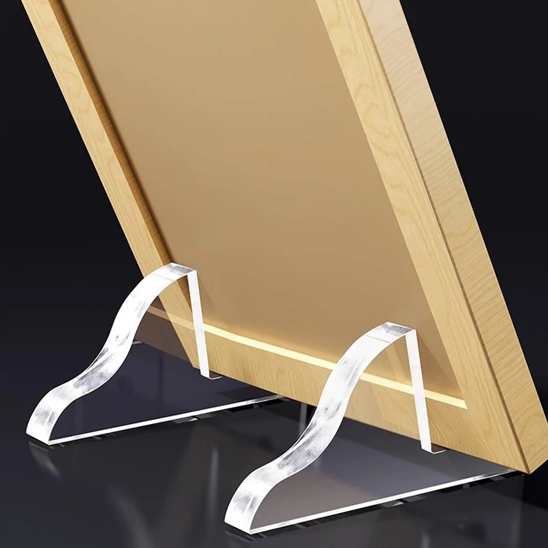 2/6 stks Transparant Acryl Munt Display Stand Fotolijst Trading Card Stand Herdenkingsmunt Mini Stand Badge Stand Ornament - afbeelding 2