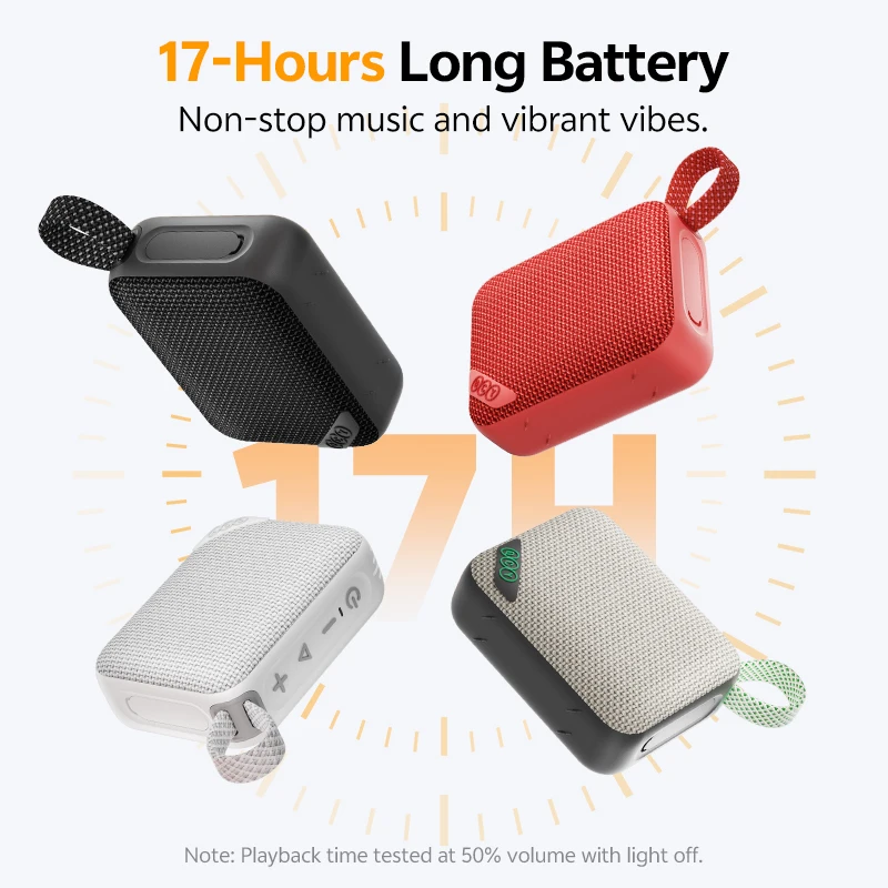 QCY SP2 مكبر صوت صغير بلوتوث 5.3 لاسلكي عميق باس HIFI صندوق الصوت المحمولة RGB ضوء المتكلم IP67 مضخم صوت مقاوم للماء