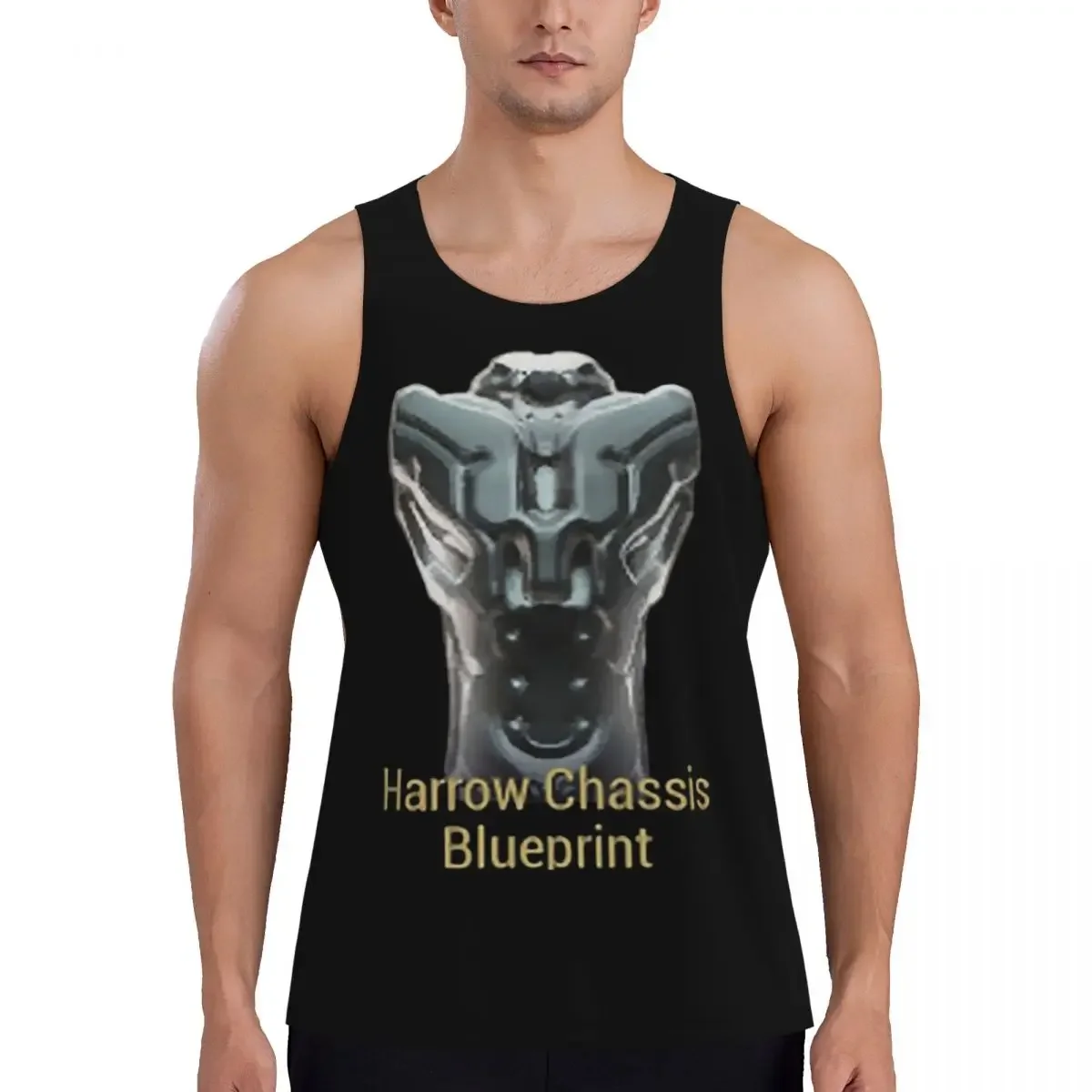 Quick Dry Harrow Chassis Blueprint Warframe Tennoc Gym Tank Muscle Sleeveless Shirt Bodybuilding Breathable Vest