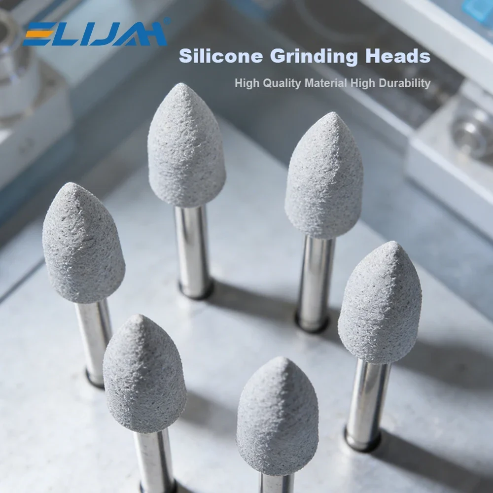 100Pcs Dental Polishing Kit Silicone Abrasive Heads Stainless Steel Handle RA 2.35mm for Dental Lab&Clinic Autoclavable 135℃