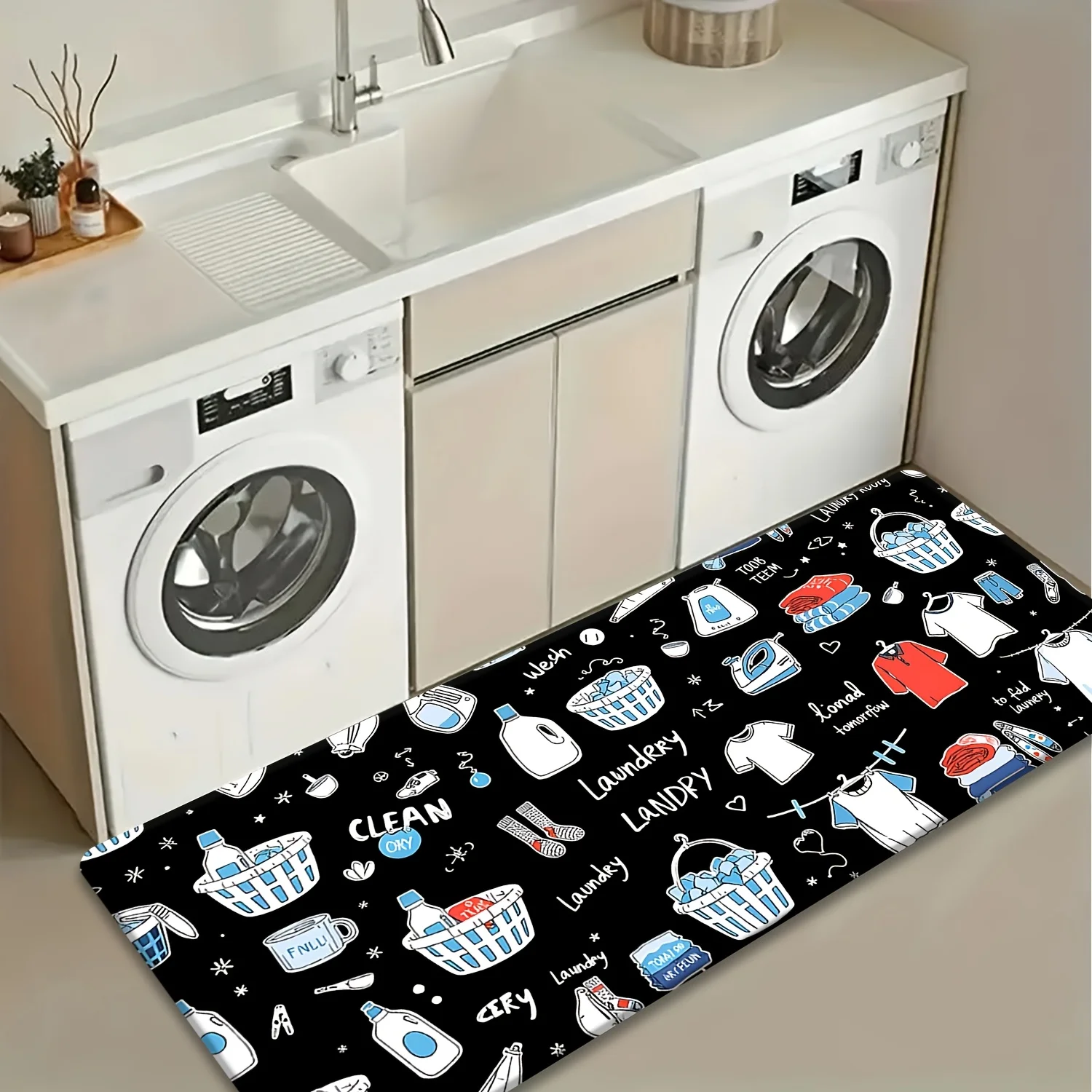 Commercial Printing Items - Karpet Panjang Motif Kartun untuk Laundry,