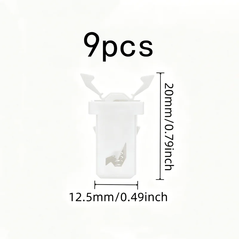 9 pcs Spring Snap Buttons, Strong Spring Tension, suitable for Eyeglass Cases, Press-Type Self-Locking