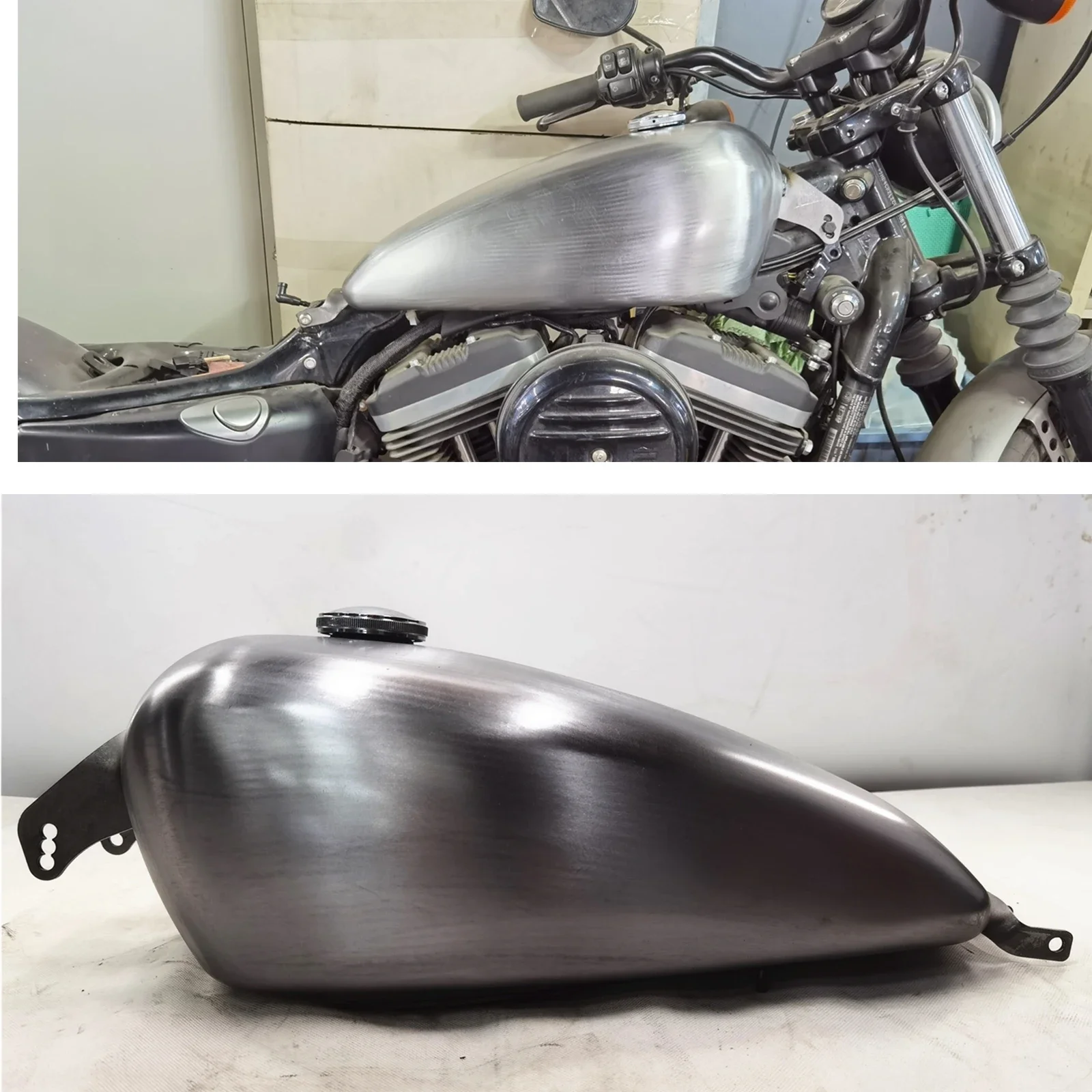 Pop для Harley-Davidson Sportster XL 883 1200 48 XL1200X 2007-2022 EFI XL1200 883N X48 мотоцикл 10 л бензиновый топливный бак