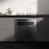Built-In Smart Embedded Dishwasher 12-Setting Black Rapid Dry