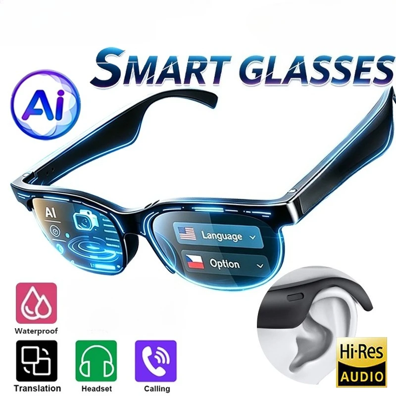 2026 New AI Smart Glasses Touch Control Recording Translator Voice Assistant Bluetooth Wireless Sunglasses For Lenovo