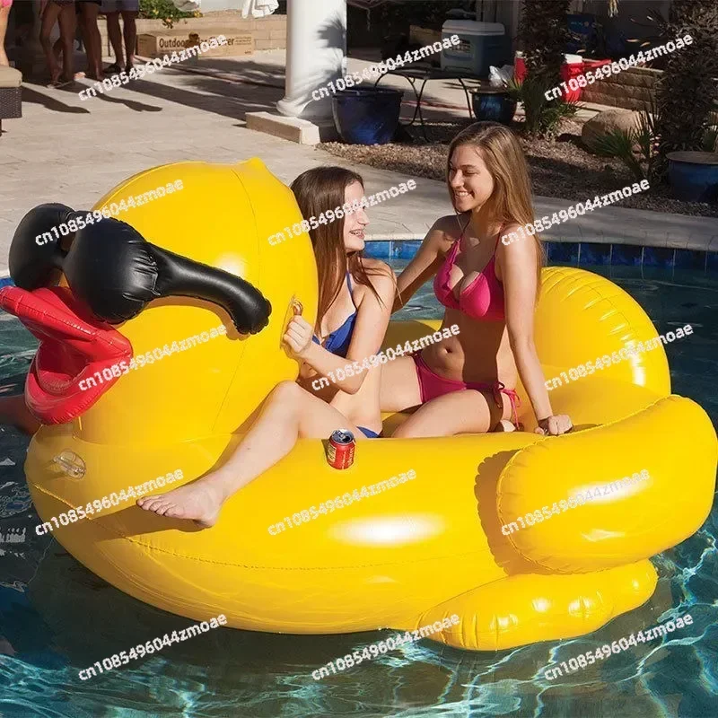 Pool float swim ring floating bed inflatable rubber duck float for summer