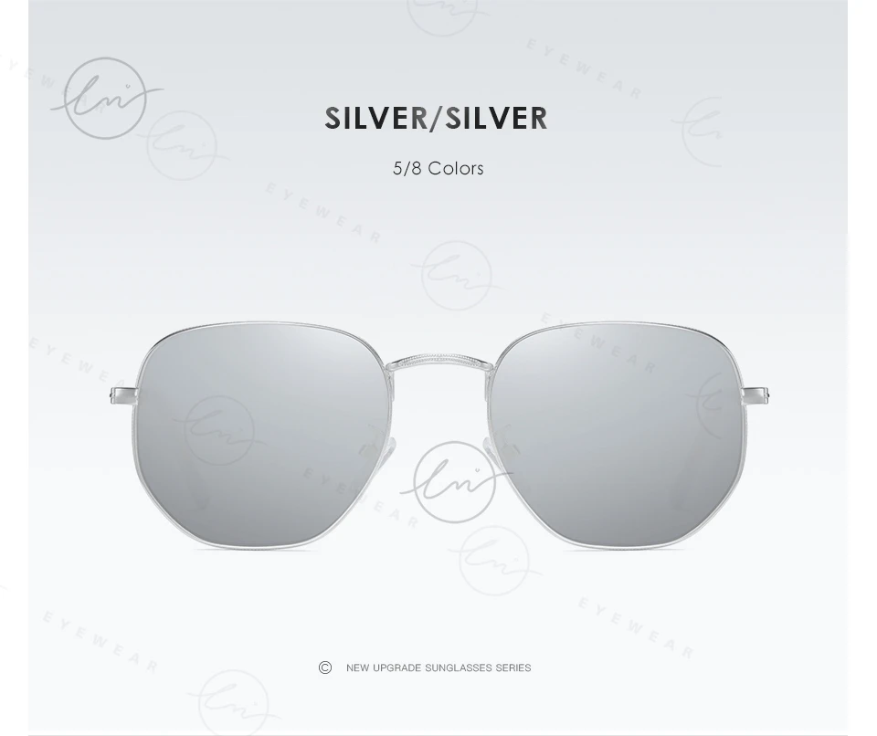 Lm Vintage ultraleichte Legierung kleine Rahmen Sonnenbrille Männer polarisierte Frauen trend ige Spiegel gläser Unisex UV400 Shades Gafas de Sol – Detail 14