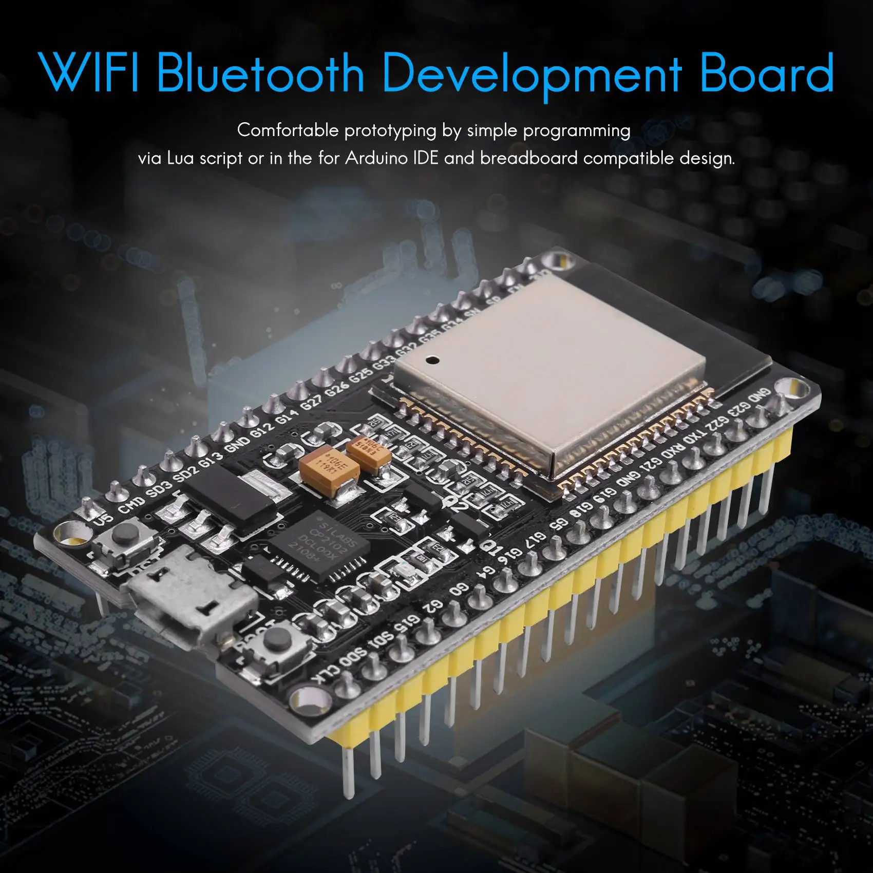 T88C ESP32 NodeMCU Модуль WLAN WiFi Dev Kit C Макетная плата с CP2102 Совместимость для