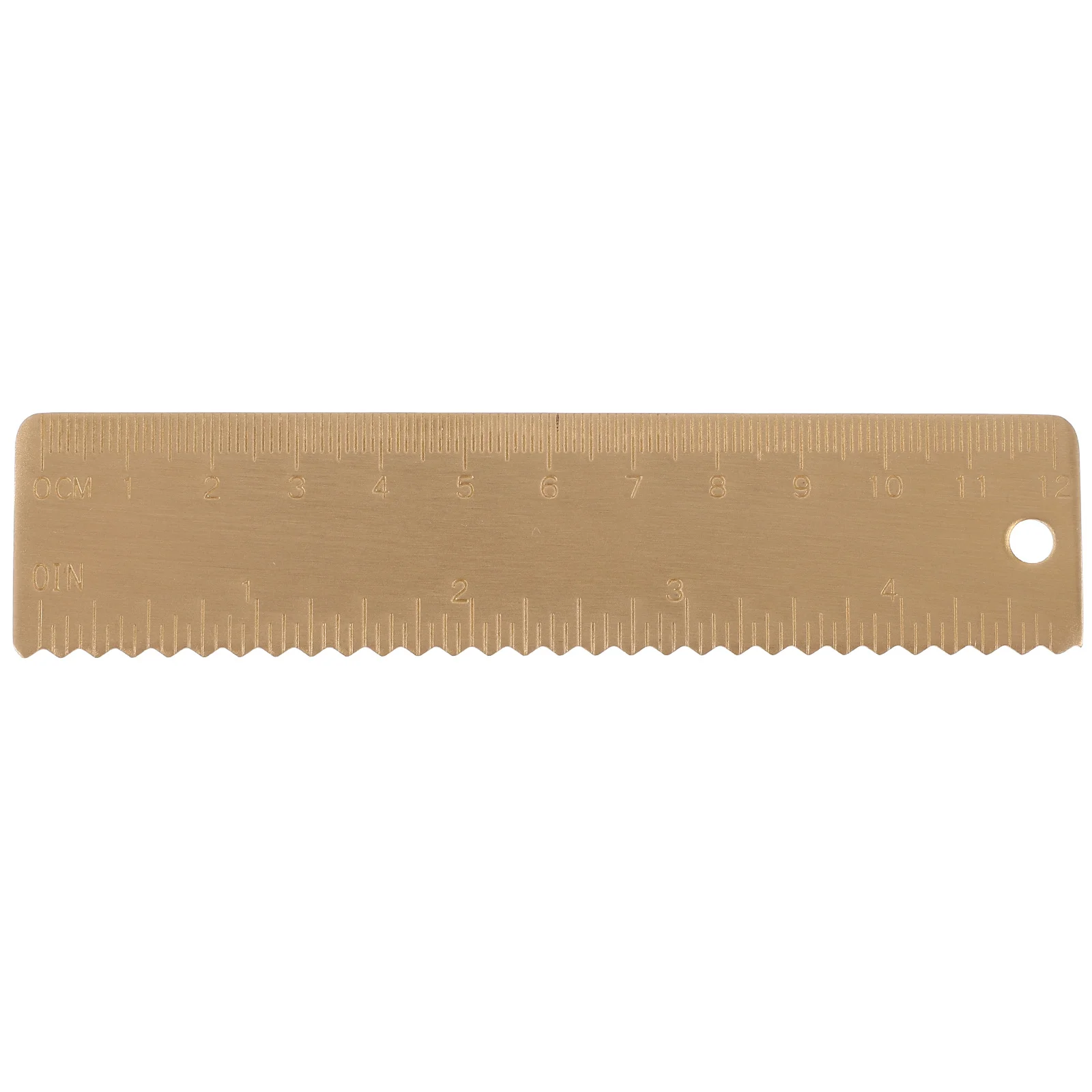 1 قطعة مسطرة نحاسية 30 سنتيمتر حافة مستقيمة معدنية للرسم أداة تعلم الطالب في الفصول الدراسية مقياس مكتب محمول #2