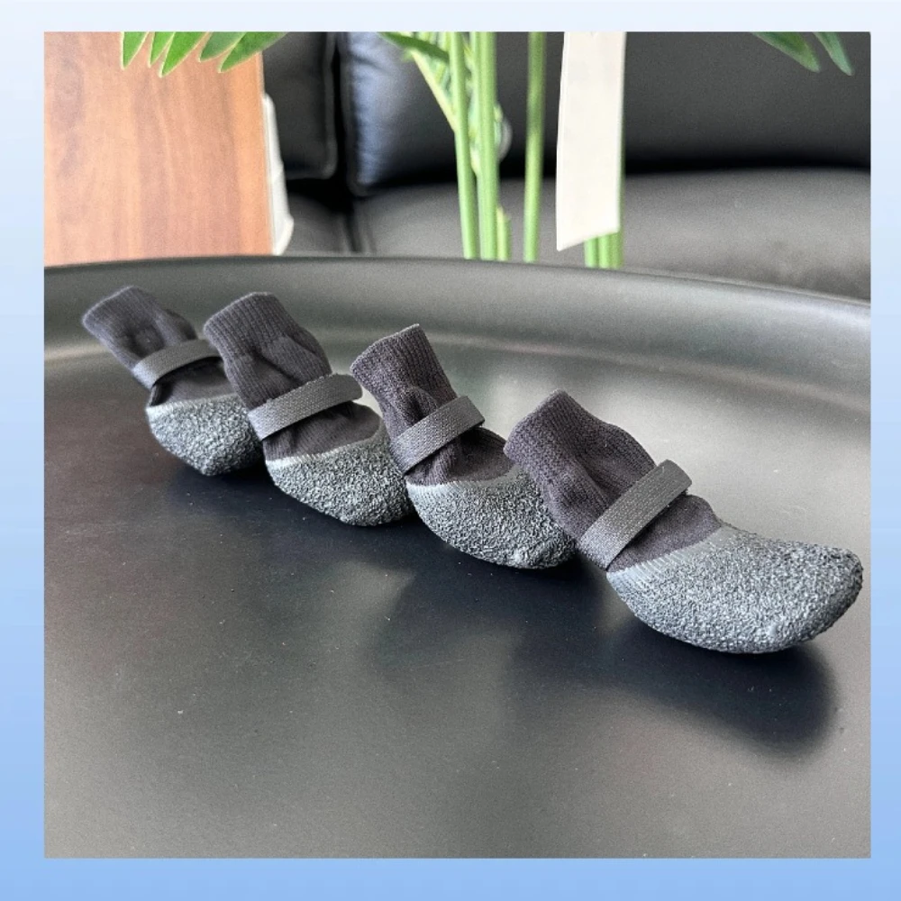 Waterproof Silicone Dog Socks, Non-Slip Wear-Resistant Pet Rain Shoes, Outdoor Paw Protectors for Poodles