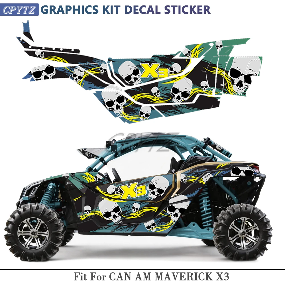 Fit For Can-Am Maverick X3 2017 2018 2019 CAN AM MAVERICK X3 2014-2025 GRAPHICS KIT DECAL Sicker Customize
