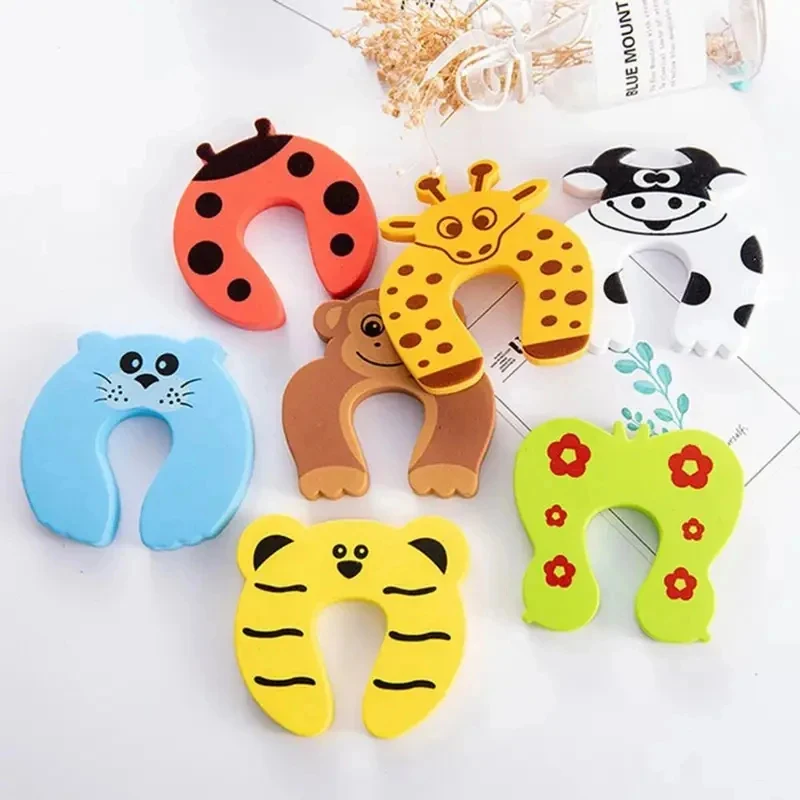 1/2/3Pcs Office Home EVA Foam Safety Creative Cartoon Door Stopper Protector Finger Pinch Guard Door Stop
