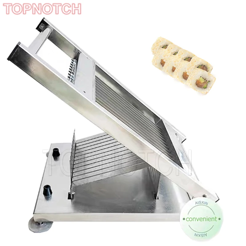 

Manual 2CM Sushi Roll Cutter Machine Japan Rice Sushi Roll Cutting Tool Sushi Roll Slicer Cutting Machine Food Processor