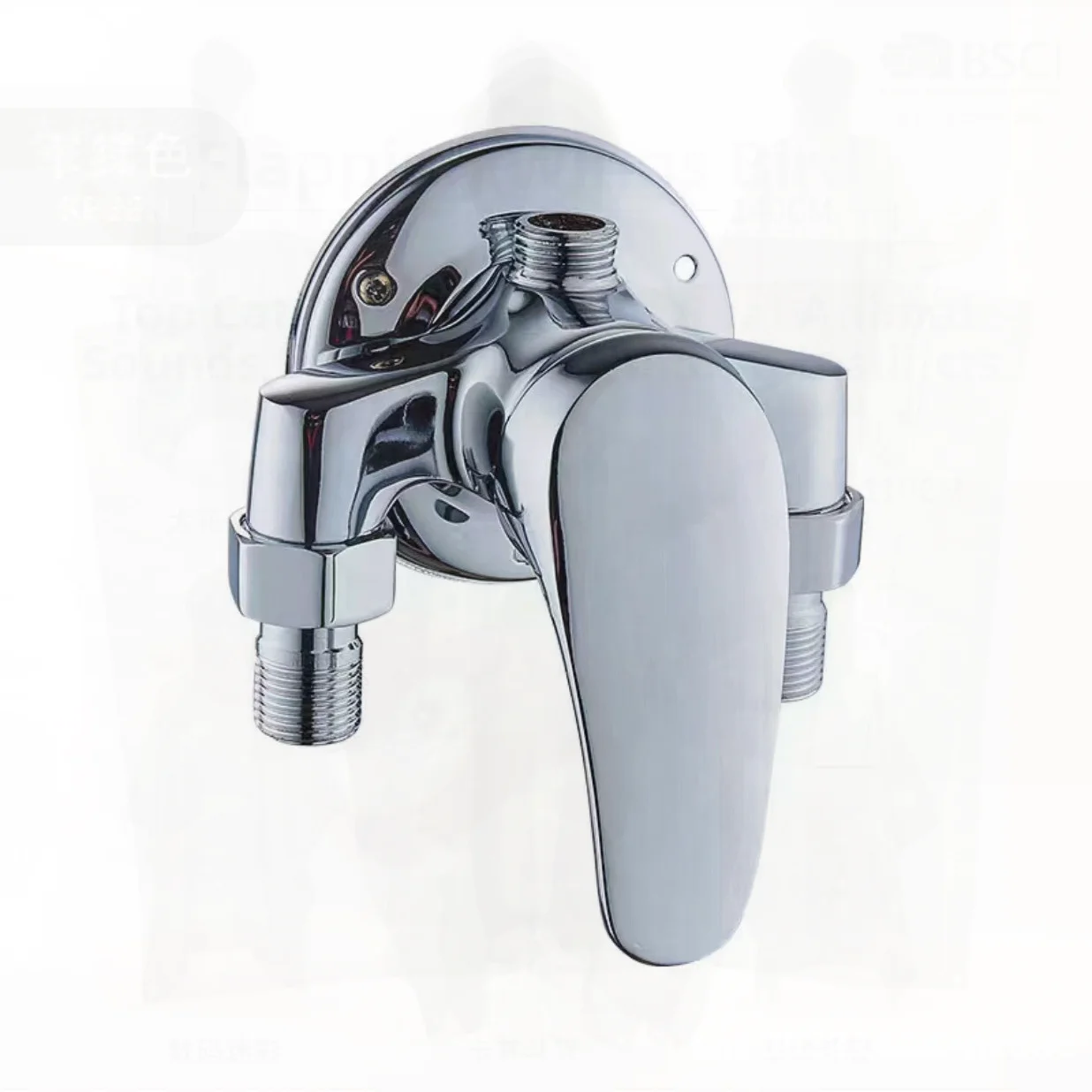 

All-Copper Open-Mounted Shower Faucet Hot And Cold Water Mixing Valve Solar Mixing Water Heater Switch for Light Luxury Style