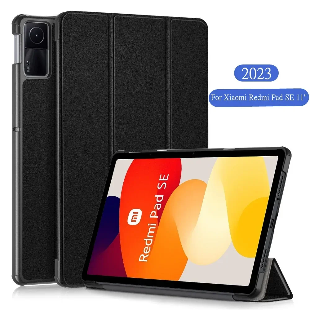 

Чехол для Funda Xiaomi Redmi Pad SE, 11 дюймов, 2023, откидная подставка, смарт-чехол для Xiaomi Redmi Pad SE, чехол для планшета, детский автоспящий/пробуждение