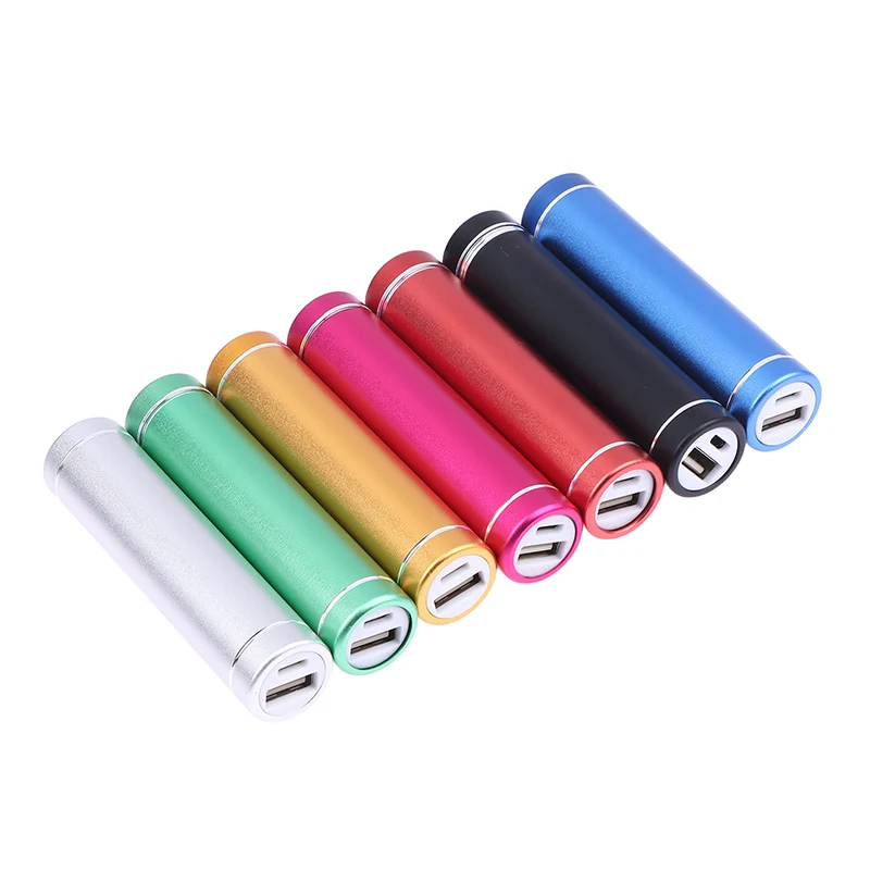 18650 Micro USB Power Bank Case Kit Cylindrical Aluminum Alloy Welding-Free Mobile Battery Supply Kit for Portable Power Storage