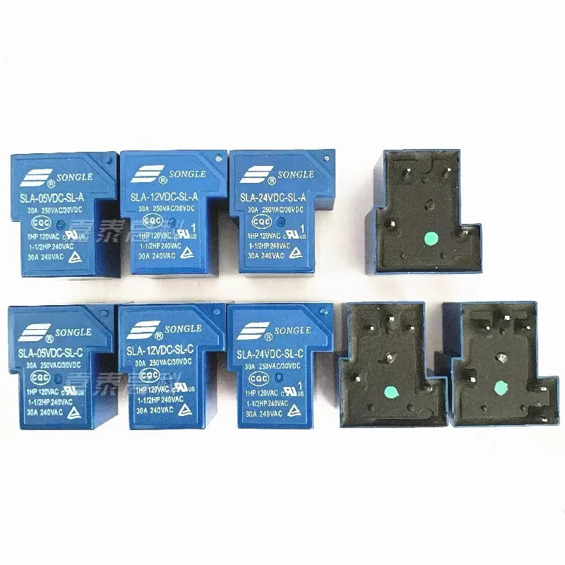 20PCS new Power Relay SLA SLA-05V 09 12V 24V 48VDC-SL-A -C 4Pin /5Pin /6Pin 30A T90 SLA-05VDC-SL-A SLA-12VDC-SL-A SLA-24VDC-SL-C